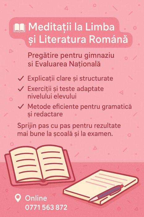 Meditatii Limba si Literatura Română