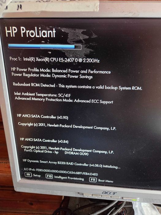 placa de baza server  HP Proliant DL 360E cu procesor Xeon si 8 gb ram