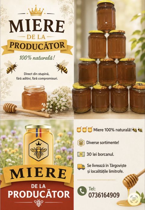 Miere naturala direct de la producator