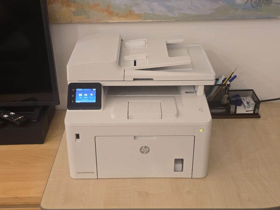 Imprimantă Multifuncțională HP LaserJet Pro MFP M227fdw - Wi-Fi, Duplex + Toner Nou Cadou