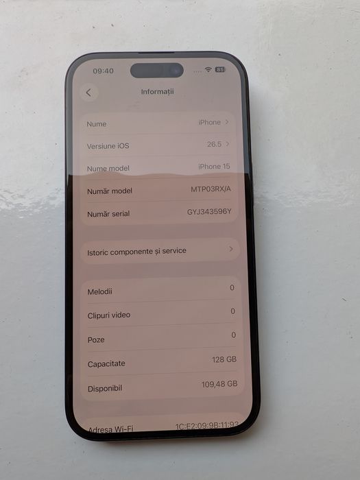 iPhone 15 black 128gb