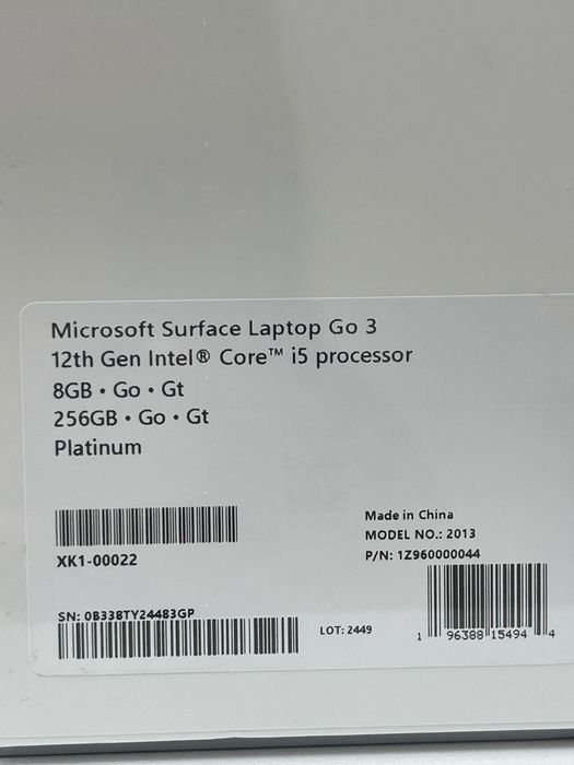 Microsoft Surface Go 3 Amanet BKG