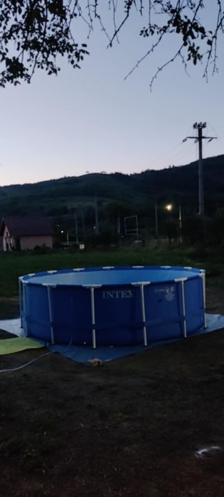 Piscina cadru metalic 4.57/1.22m