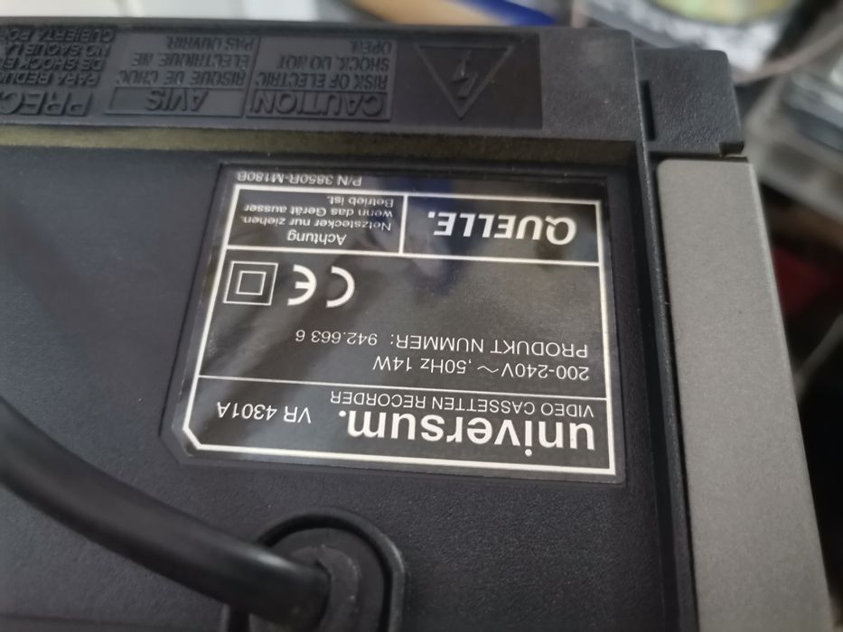 Universum video si casete pt piese sau restaurare