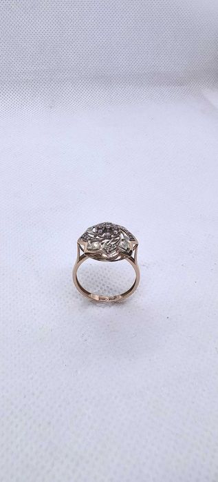 Кольцо красное золото