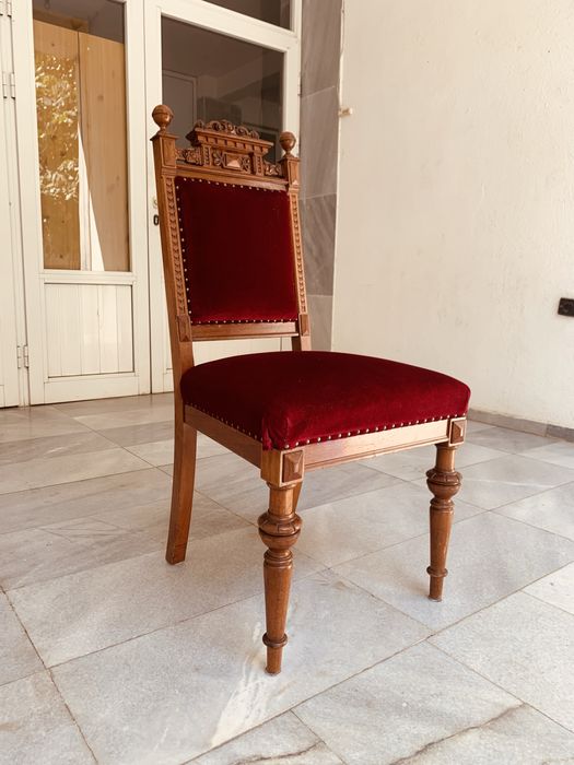 Античен стол от масивно дърво – късен XIX век