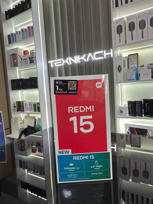 Новый • Xiaomi Redmi 15 4G • 6/128Gb • 8/128Gb • 8/256Gb • Доставка