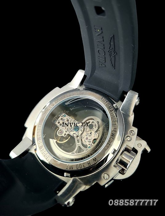 часовник INVICTA Coalition Forces Skeleton Silver automatic 56 mm