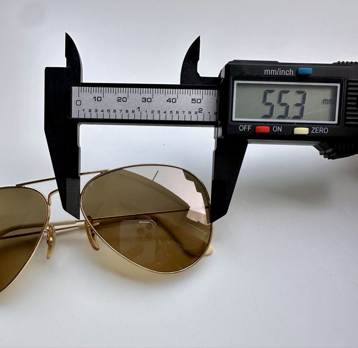 Ray Ban RB3025 Aviator Gold/Brown Made in Italy