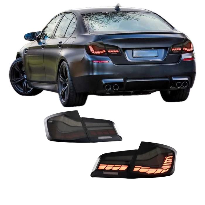 Диодни Тъмни LED стопове за BMW F10 Седан (2011–2017) – CS / M5 визия
