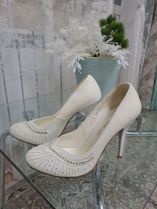 Туфли свадебные белые