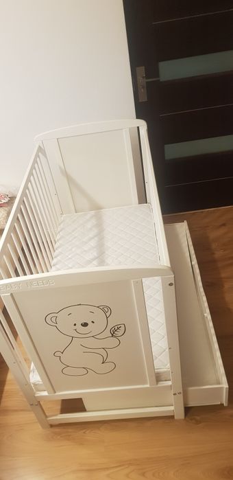 Patut copii cu saltea inclusa si lada de depozitare