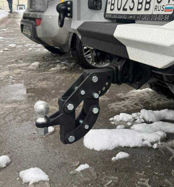 Усиленный регулируемый фаркоп (Вставка в квадрат 50х50)