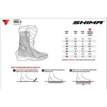 Мото ботуши SHIMA VRX-3 ,всички протектори,подвижна става,вентилация