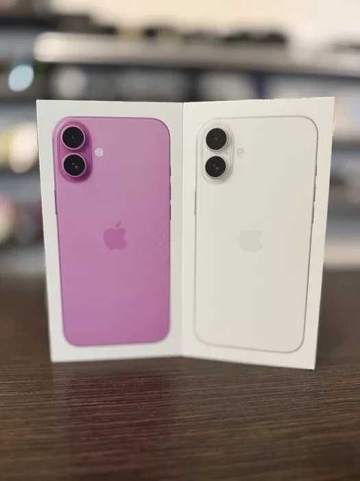 iPhone 16 - Pink & White.