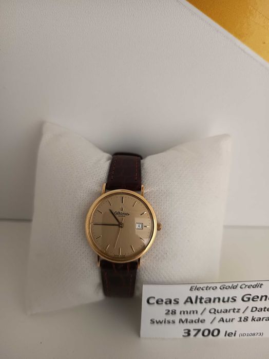 Ceas Altanus Geneve 28mm/Quartz Swiss Made/Aur 18 Karate ID10873