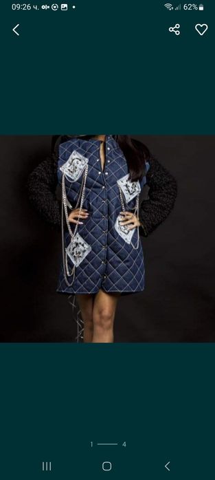 Уникално дънково палто