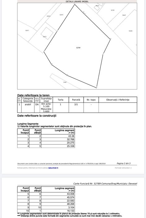 Teren intravilan în Batoți, Mehedinți,  5600 mp, posibilitate de parcelare