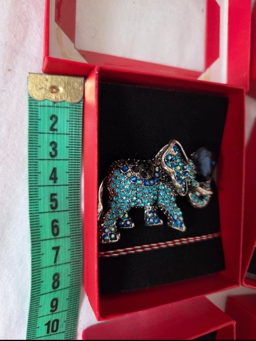 Mărțișor elefant albastru