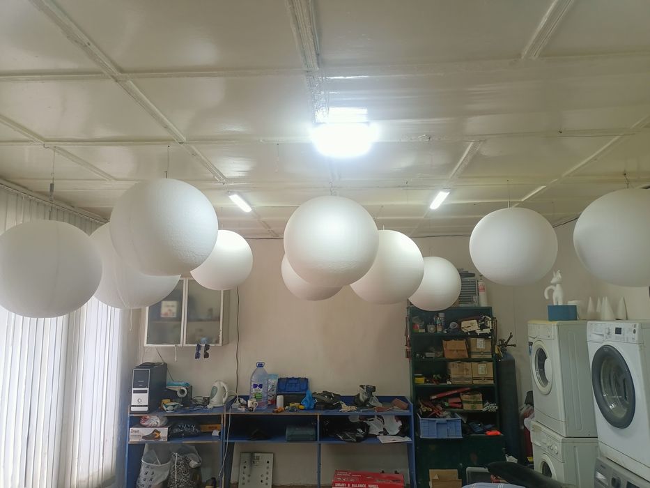 Шары и фрукты из пенопласта для фото зон и декора