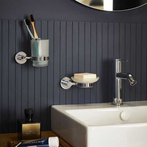 Държач за чаша + стъклена чаша (стенен) – Jacob Delafon EO Classique