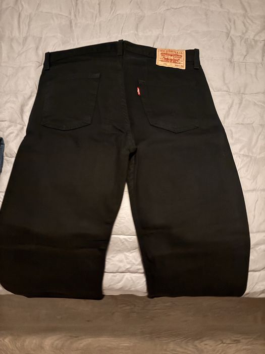 Blugi levis originali,  noi, negri, classic regular fit 34/32