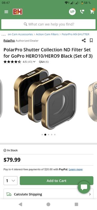GoPro 11, клетка, ND фильтры