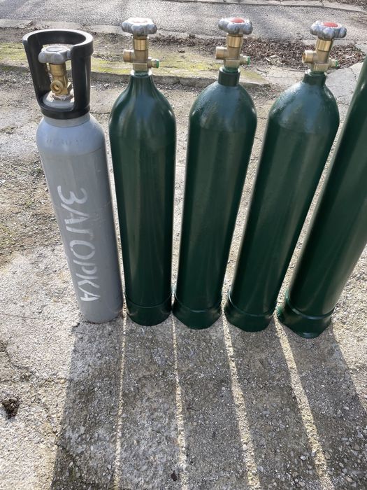 Бутилки за Co2 и Argon с НОВИ кранове