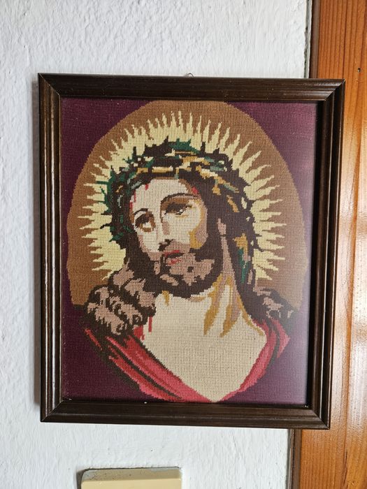 Гоблени 2 броя - Исус Христос и птици