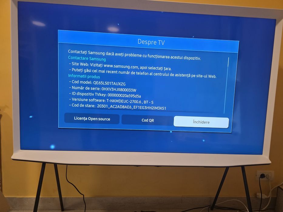 Tv Samsung The Serif QE65LS01TAUXZG 163cm White impecabil garantie