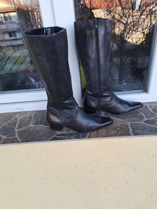 Cojoc damă din blană naturală + cizme damă  piele naturală, Vera Pelle