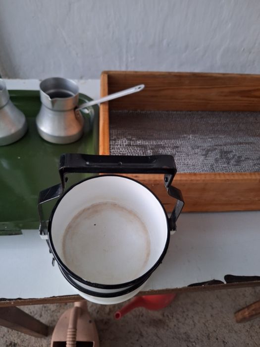 Ретро Тава.Канчета за храна.Голяма руска тенджера