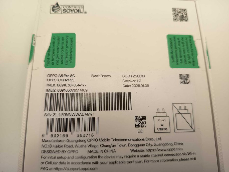 Oppo A5 Pro 5G 8GB RAM/256GB/Black Brown/Produs nefolosit! ID10849