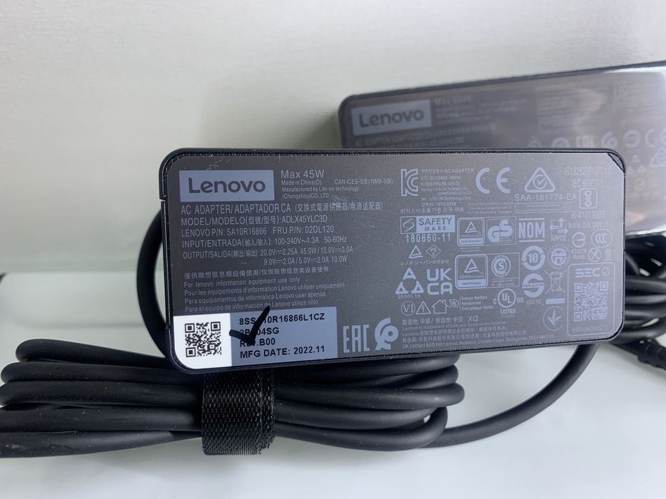 Dostovka bepul! Original Lenovo zaryadka Type C 45W 65w TAYPS blok pit