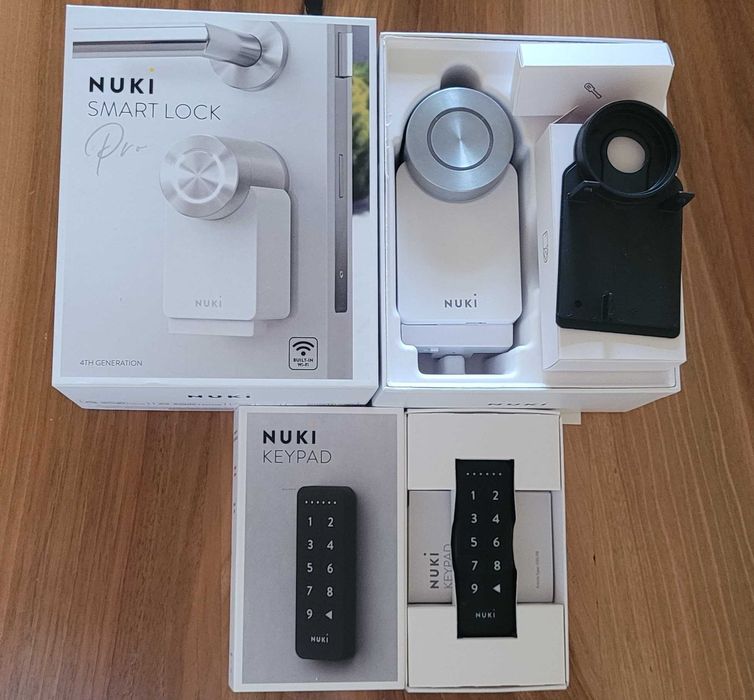 Vand smart lock Nuki 4.0 Pro si tastatura