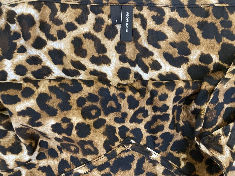 Потник с леопардов принт