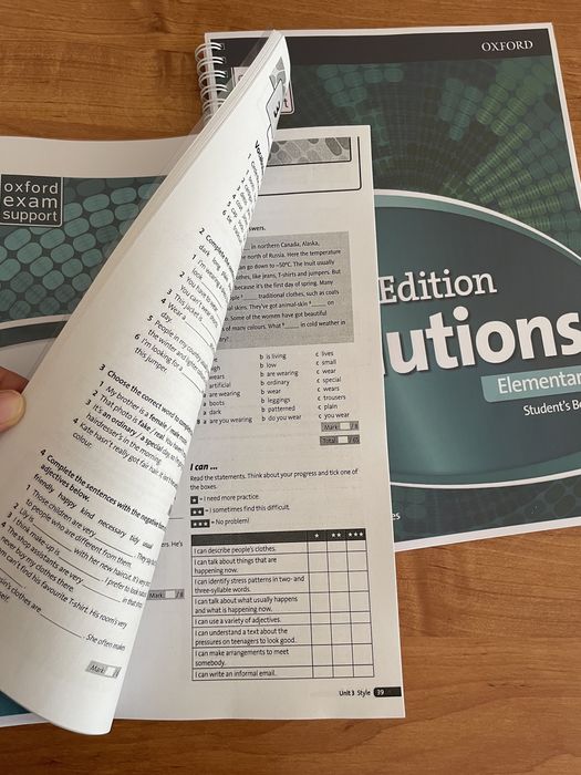 Solutions elementary third edition все уровни