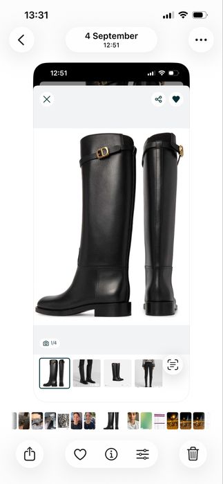 Dior Empreinte boots, естествена кожа 38