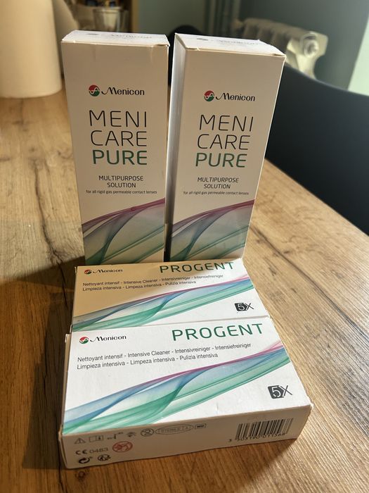 Solutii lentile Menicon Menicare Pure si Progent