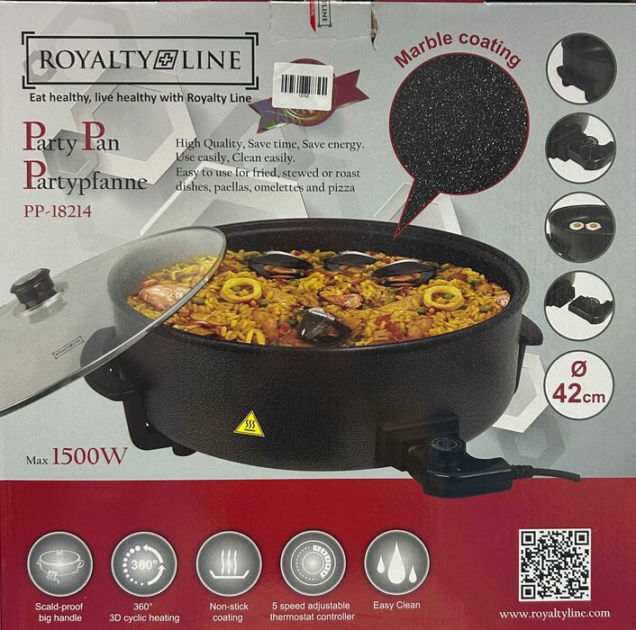 Tigaie electrica multifunctionala ROYALTY LINE PP-18214 [#16745#]