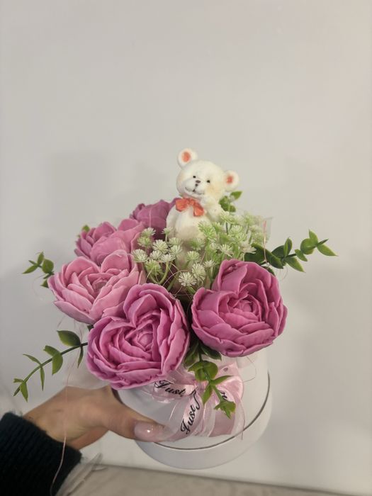 Букет от ароматни сапунени цветя