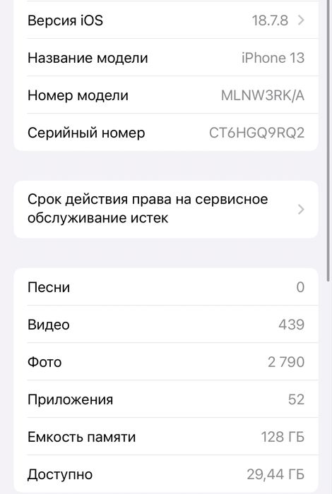 Iphone 13 midnight (темно-синий)