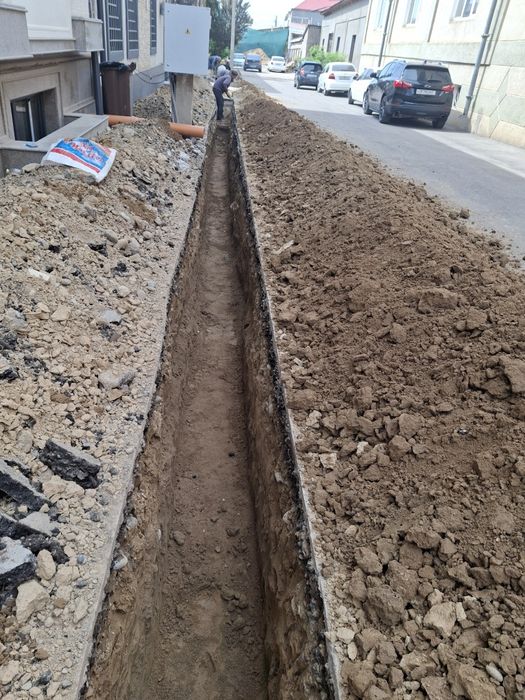 Urachi kanalizatsiya o‘rachi transheya patkop