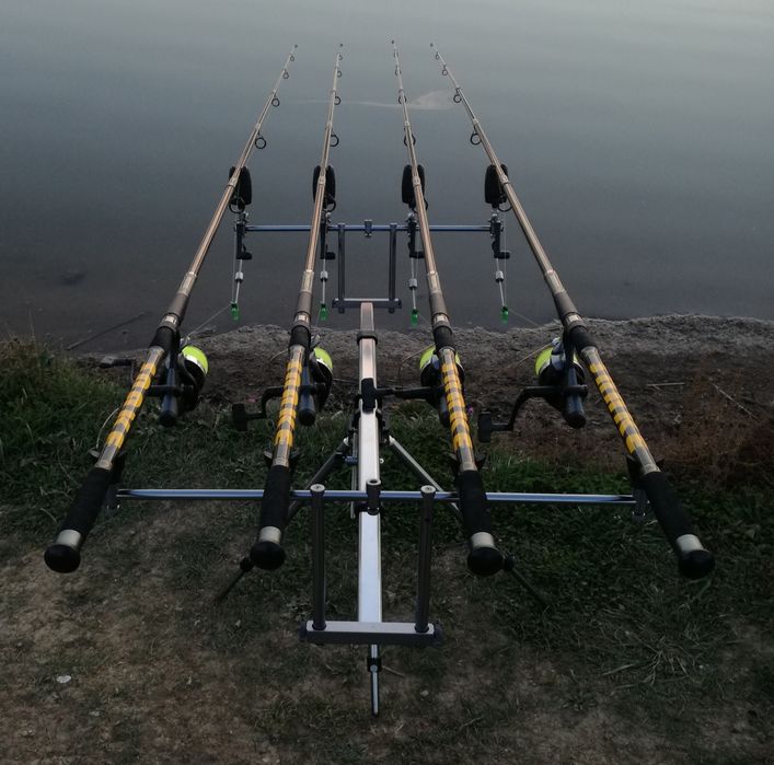 4 Lansete crap 3,9m  Baracuda Snacks