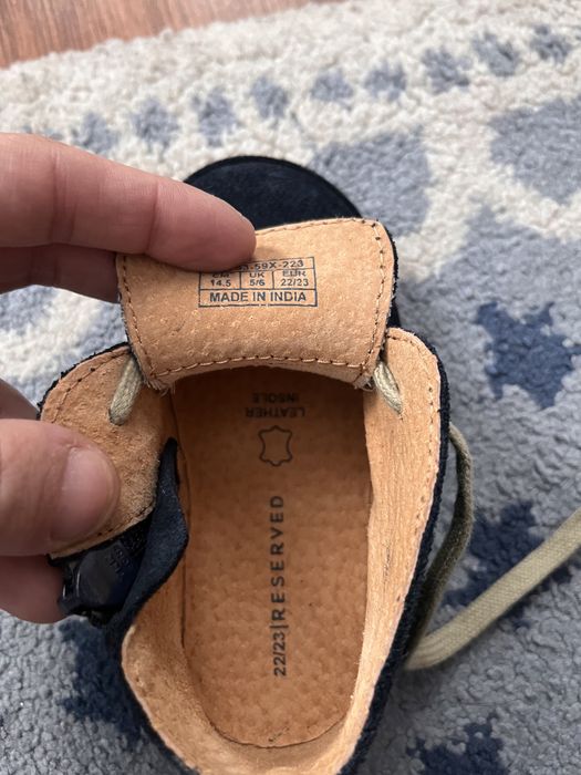 ghete piele intoarsa rezerved baieti 22/23