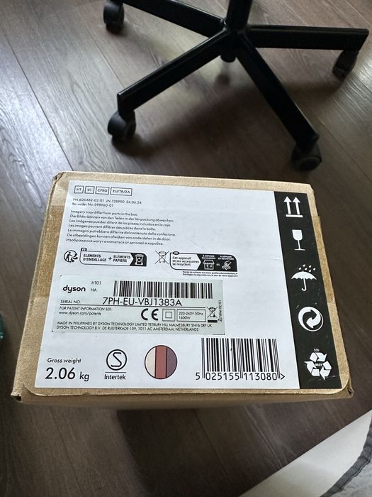 Placa de par Aparat de îndreptat părul Dyson HT01 Airstrait roz Ceramic Pink Rose Gold originala