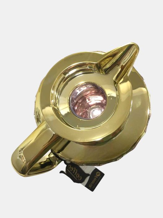 Термос Feenik 1л, чайник, кофейник, с красной стеклянной колбой