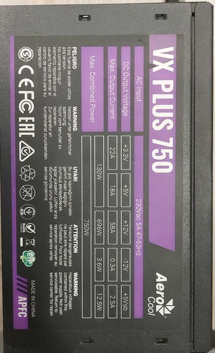 Обжимник для UTP cable & AeroCool VX Plus блок питании