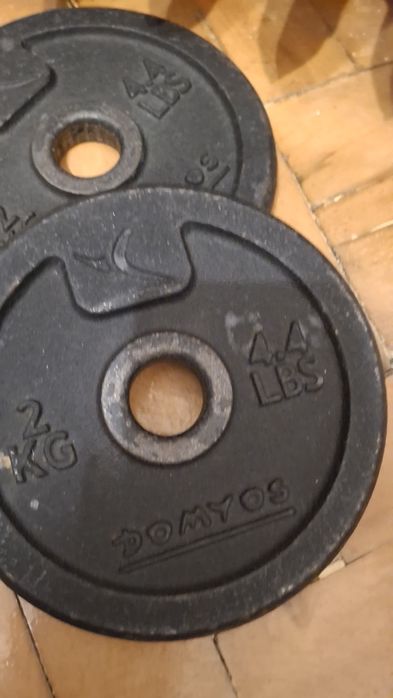 Discuri greutăți pentru bară – 2 kg, 5 kg și 15 kg