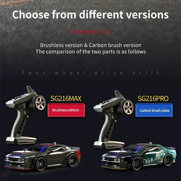 SG216PRO RC количка 1.16 RC дрифт 2.4Ghz 4WD 50km/h +3 батерии